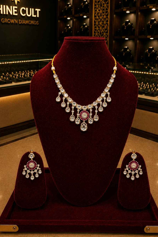 Kundal-Polki Short Necklace NS-30