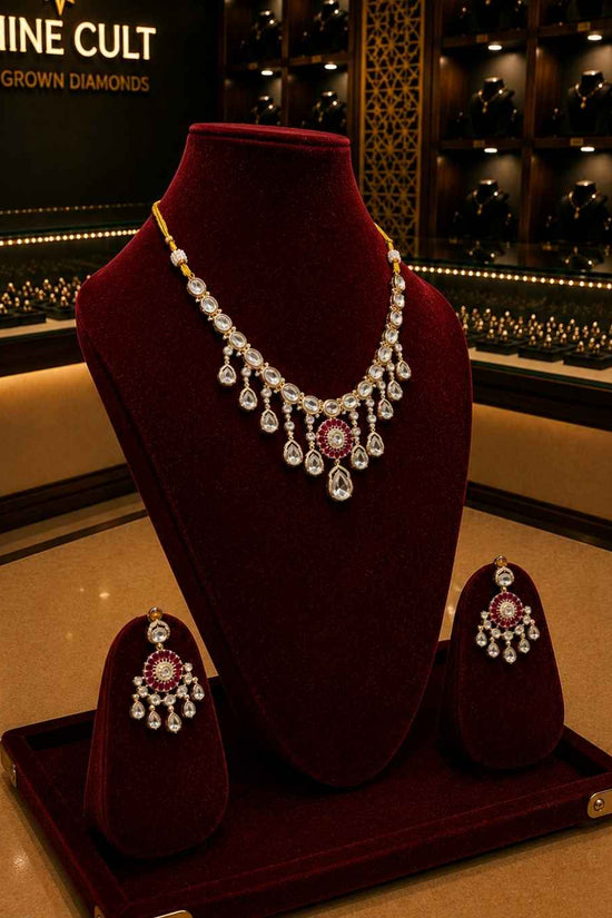 Kundal-Polki Short Necklace NS-30