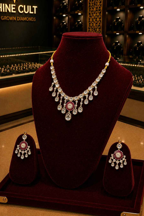 Kundal-Polki Short Necklace NS-30