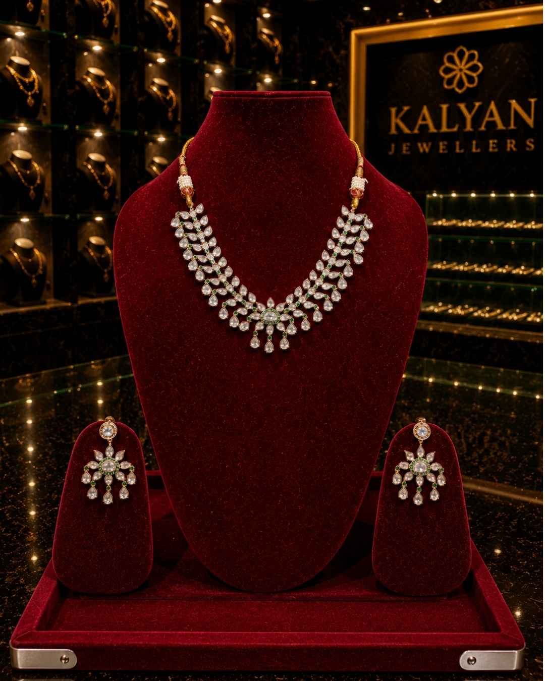 Kundal-Polki Short Necklace NS-31