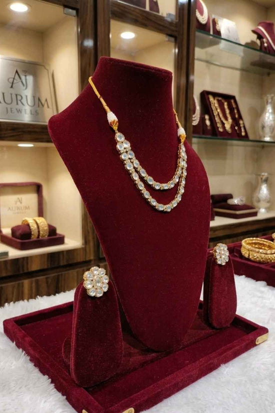Kundal-Polki Short Necklace NS-32
