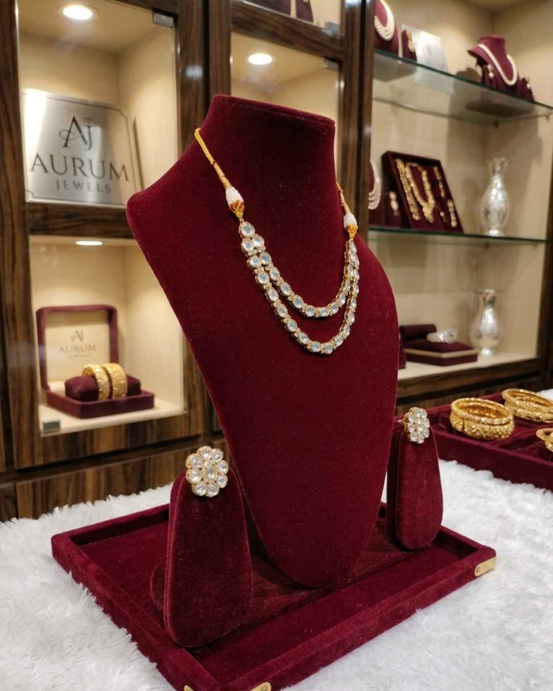Kundal-Polki Short Necklace NS-32