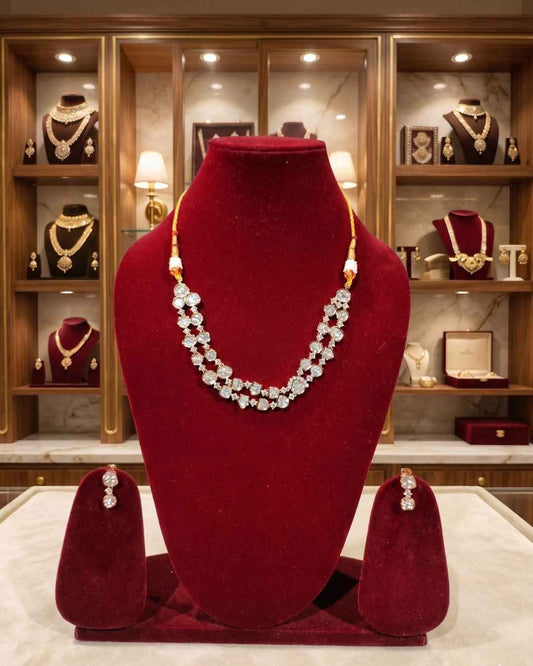 Kundal-Polki Short Necklace NS-33