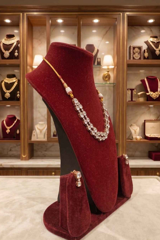Kundal-Polki Short Necklace NS-33