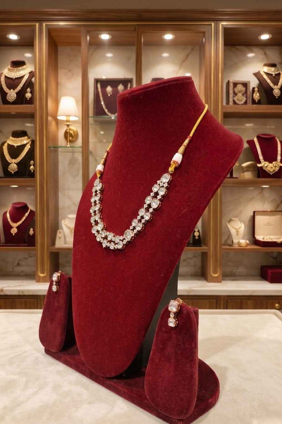 Kundal-Polki Short Necklace NS-33