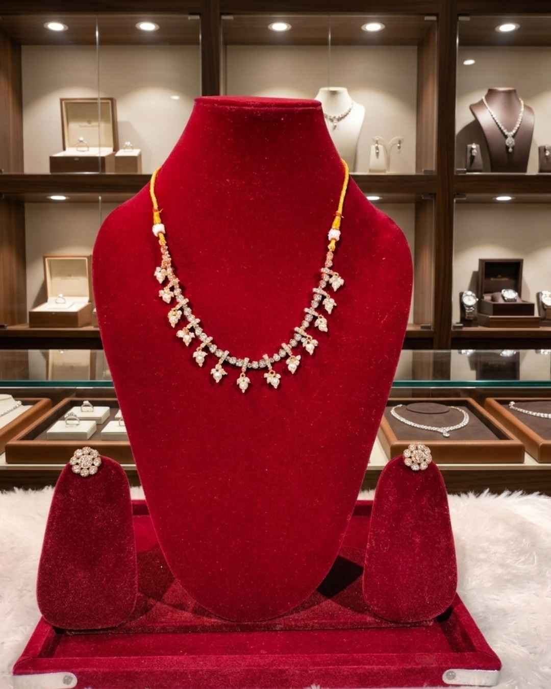 Kundal-Polki Short Necklace NS-35