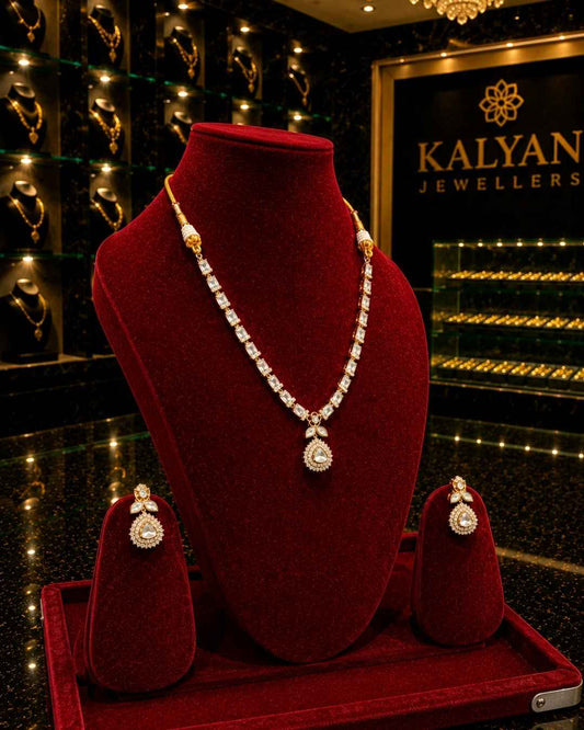 Kundal-Polki Short Necklace NS-36