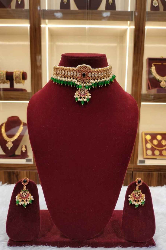 Kundal-Polki Short Necklace NS-37