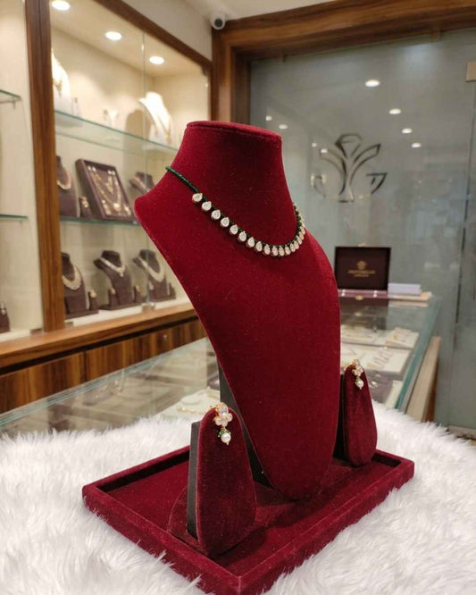 Kundal-Polki Short Necklace NS-38