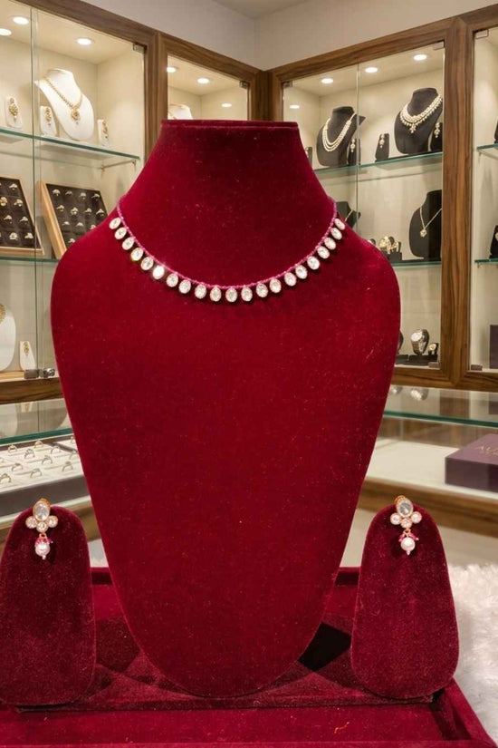 Kundal-Polki Short Necklace NS-39