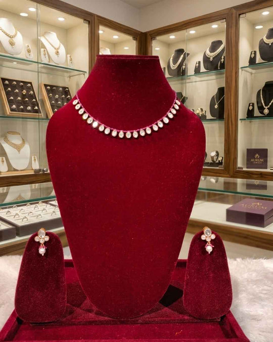 Kundal-Polki Short Necklace NS-39
