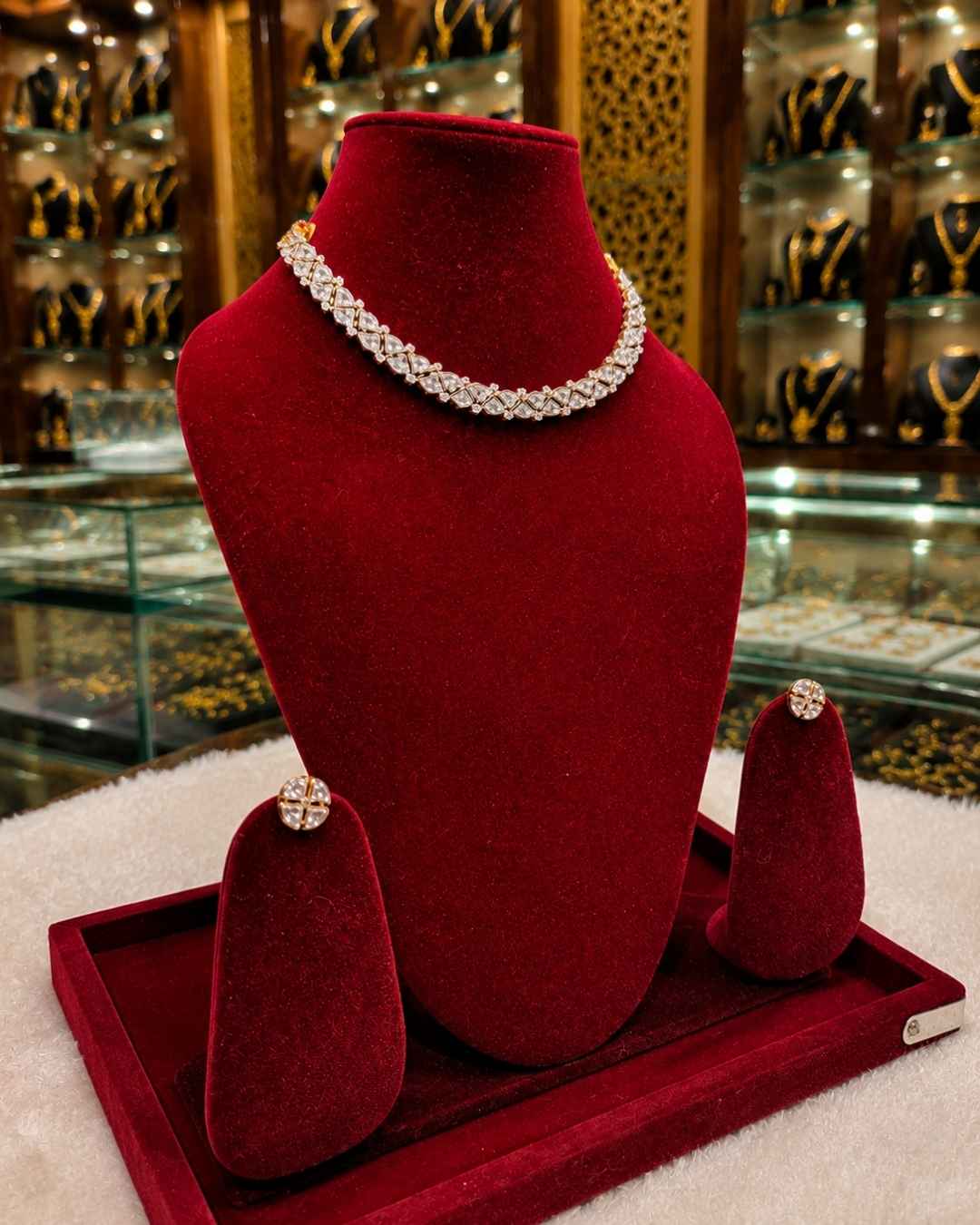 Kundal-Polki Short Necklace NS-3