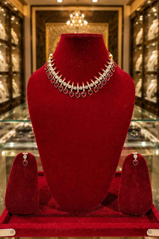 Kundal-Polki Short Necklace NS-4
