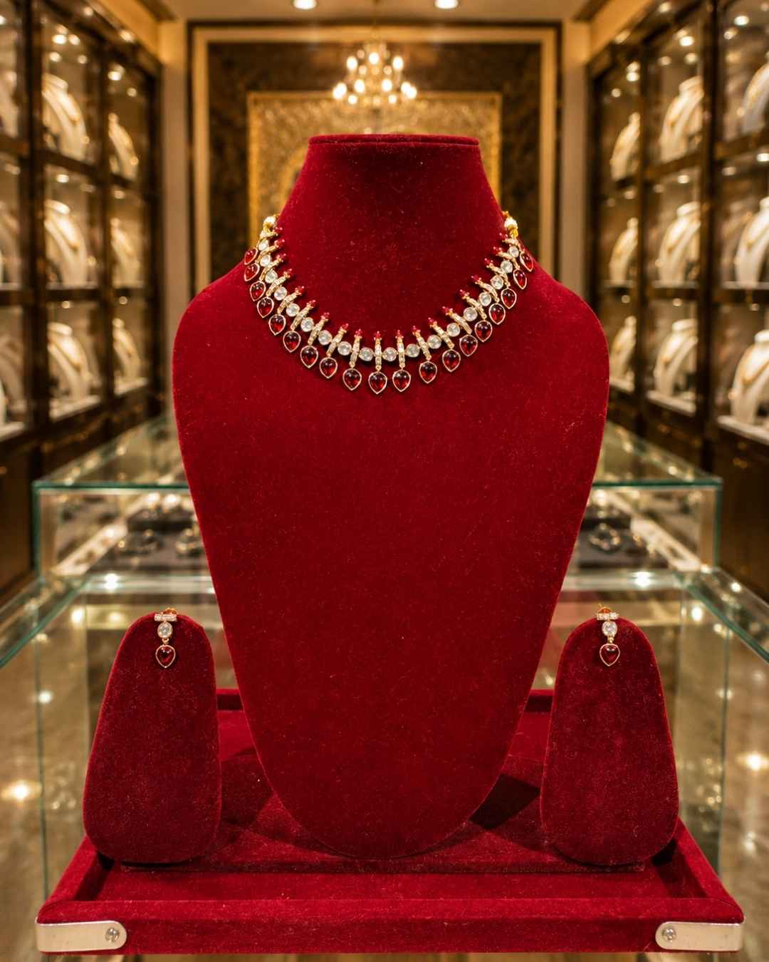 Kundal-Polki Short Necklace NS-4