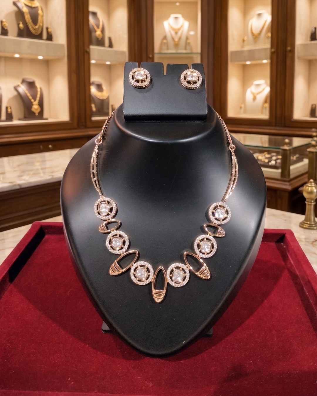 Kundal-Polki Short Necklace NS-40