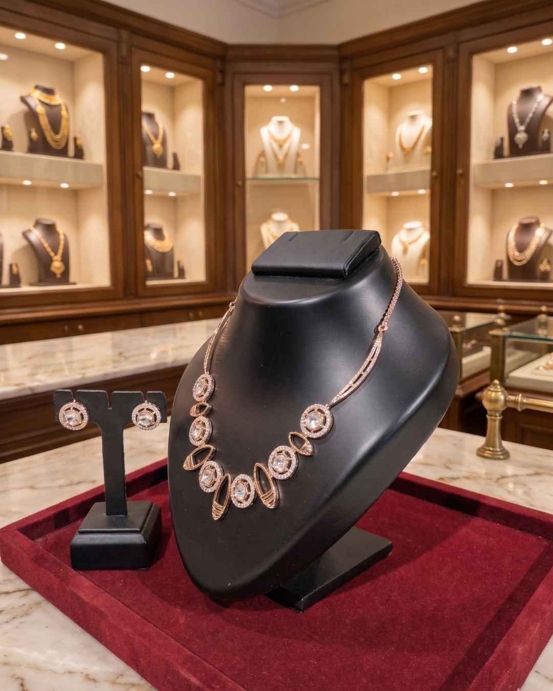 Kundal-Polki Short Necklace NS-40