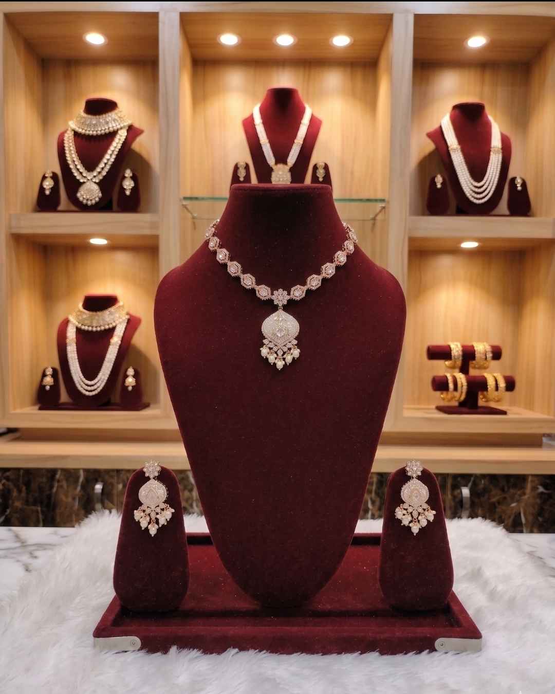 Kundal-Polki Short Necklace NS-41
