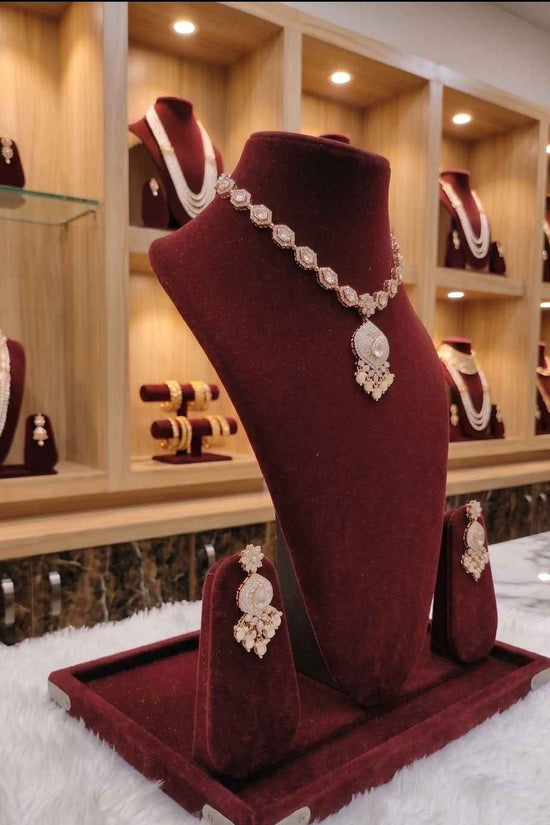 Kundal-Polki Short Necklace NS-41