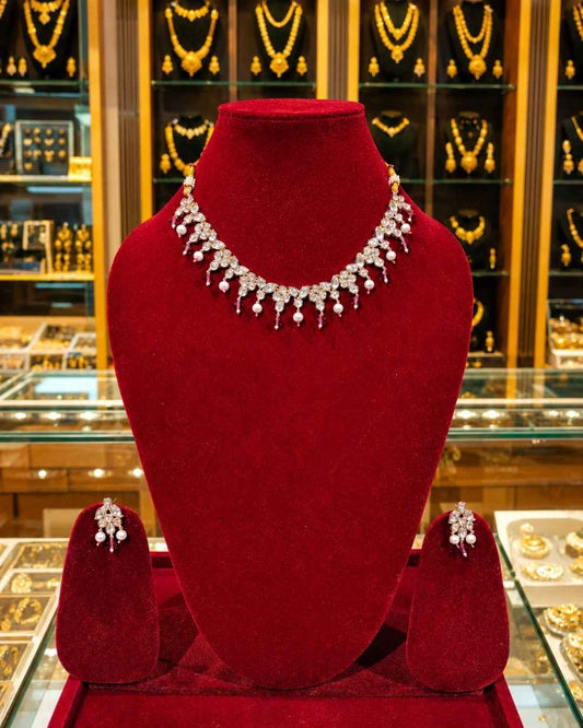 Kundal-Polki Short Necklace NS-42