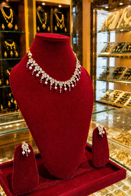 Kundal-Polki Short Necklace NS-42