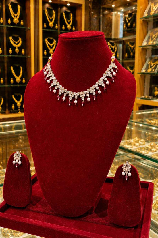 Kundal-Polki Short Necklace NS-42