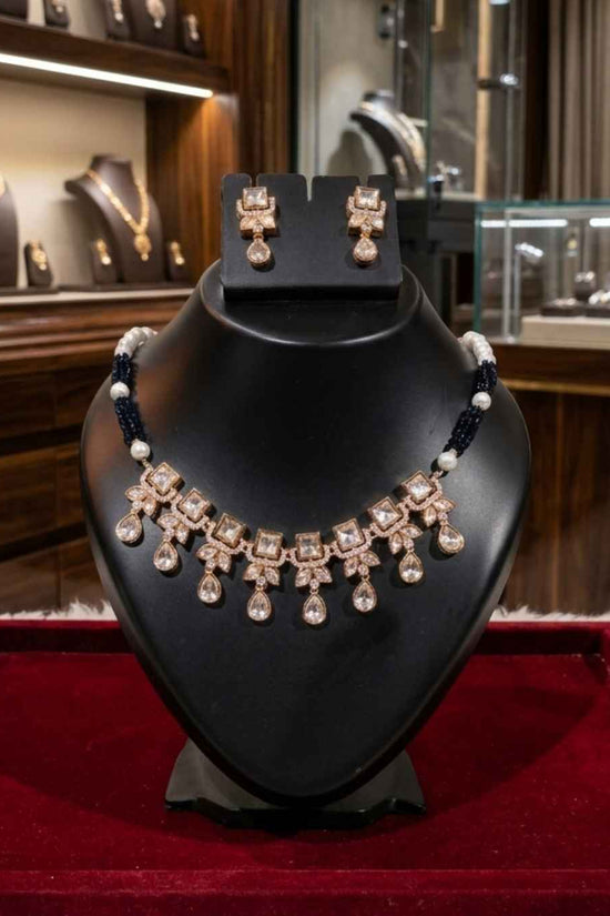 Kundal-Polki Short Necklace NS-43