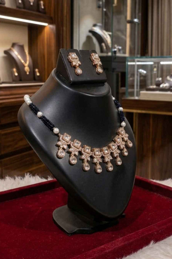 Kundal-Polki Short Necklace NS-43
