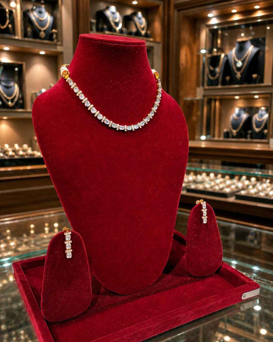 Kundal-Polki Short Necklace NS-44
