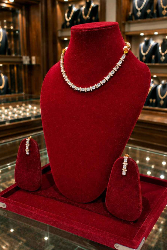 Kundal-Polki Short Necklace NS-44