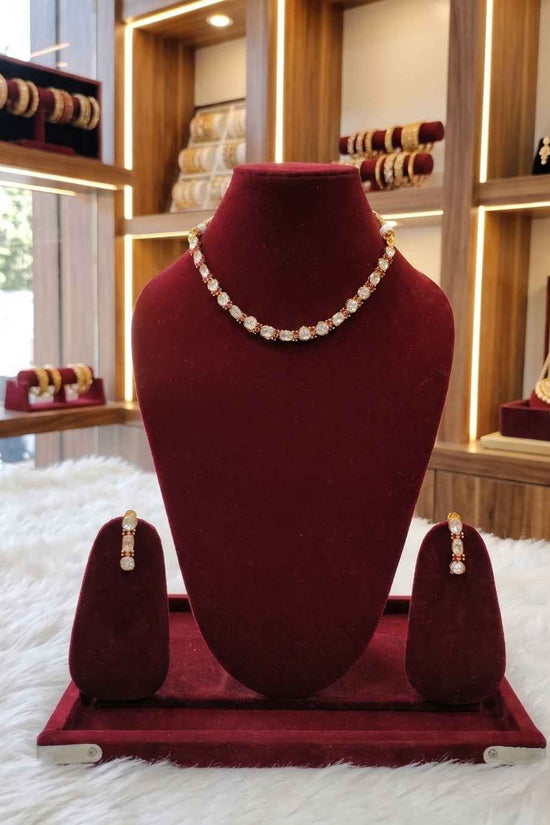 Kundal-Polki Short Necklace NS-45