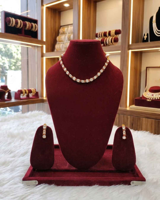 Kundal-Polki Short Necklace NS-45