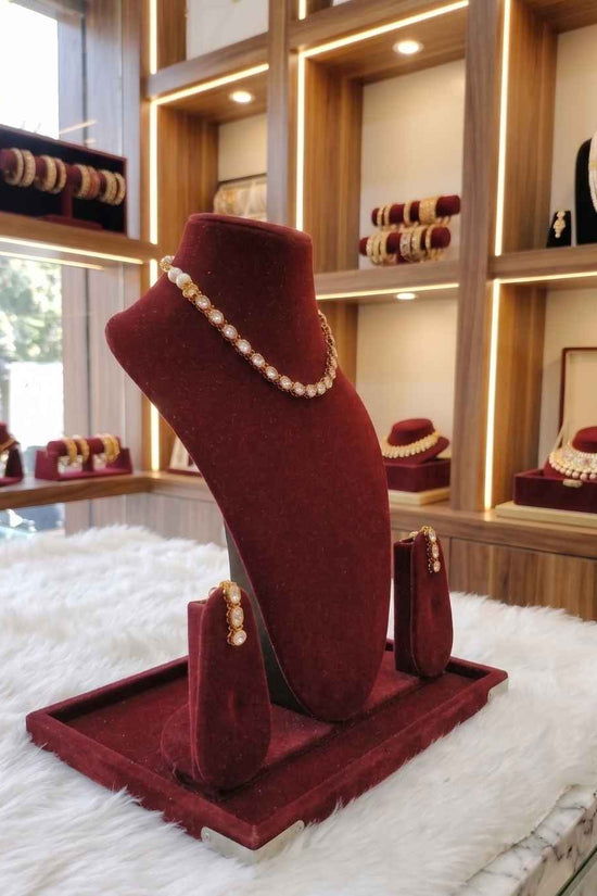 Kundal-Polki Short Necklace NS-45