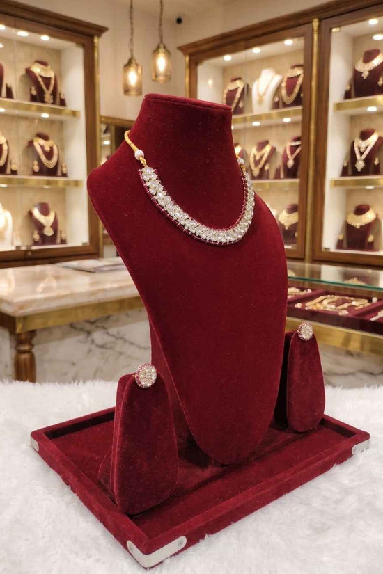 Kundal-Polki Short Necklace NS-46
