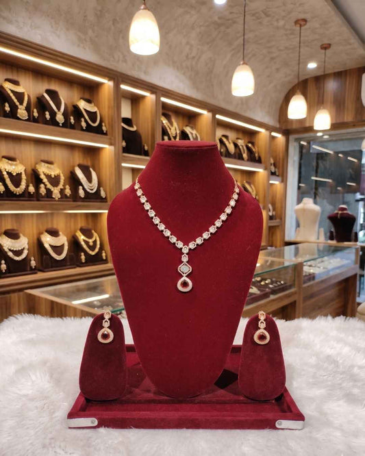 Kundal-Polki Short Necklace NS-49