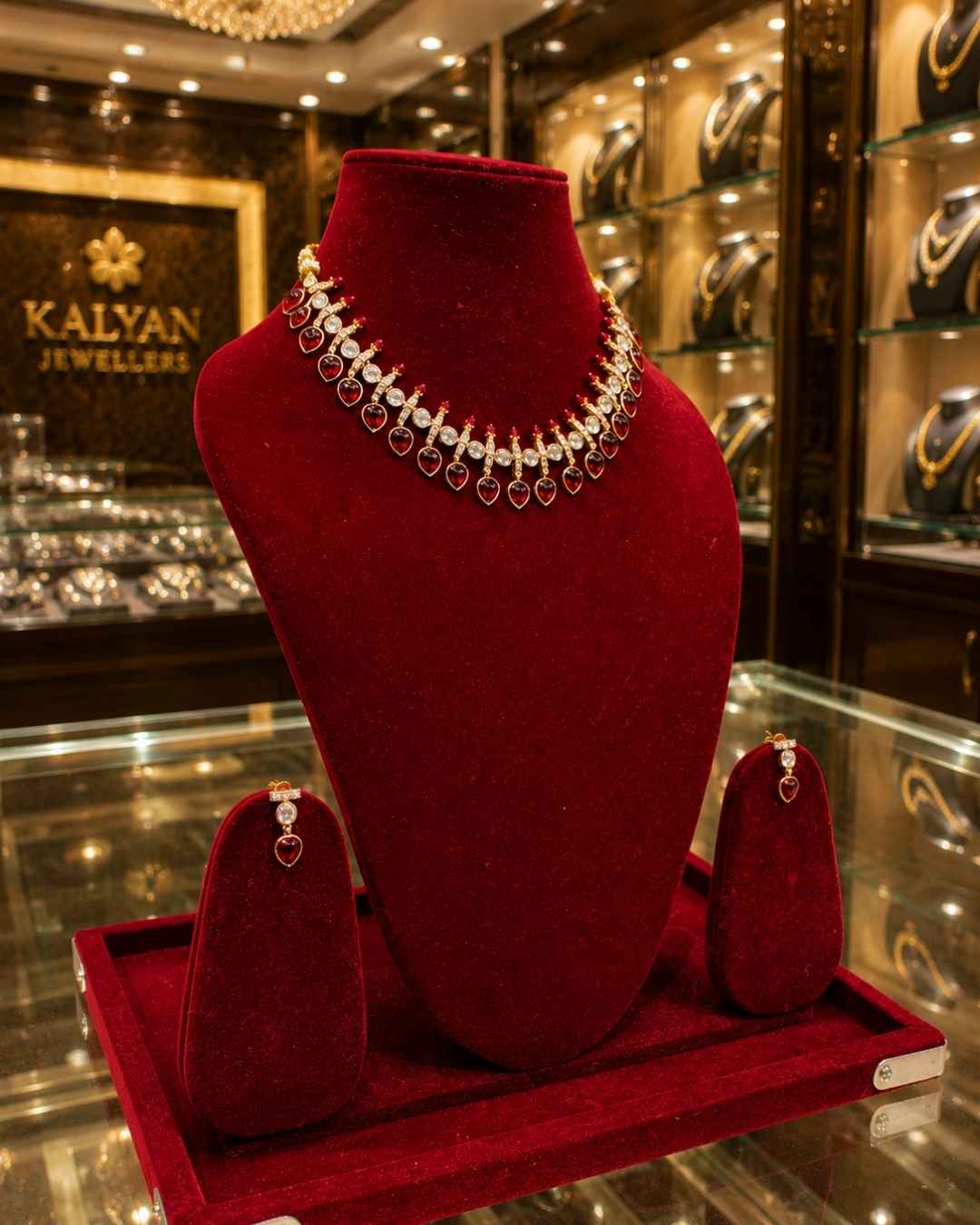 Kundal-Polki Short Necklace NS-4