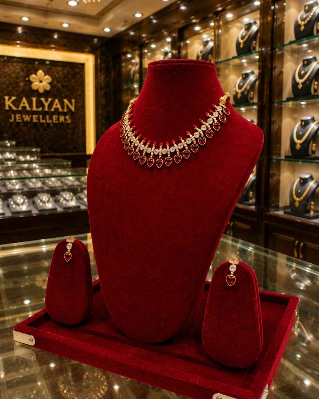 Kundal-Polki Short Necklace NS-4