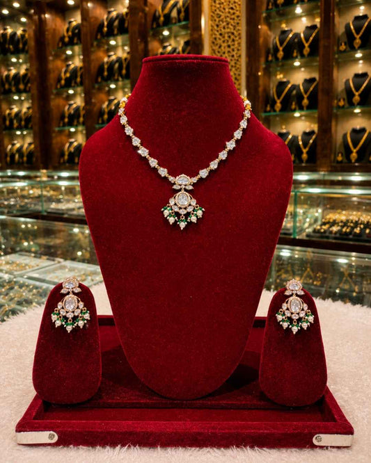 Kundal-Polki Short Necklace NS-5