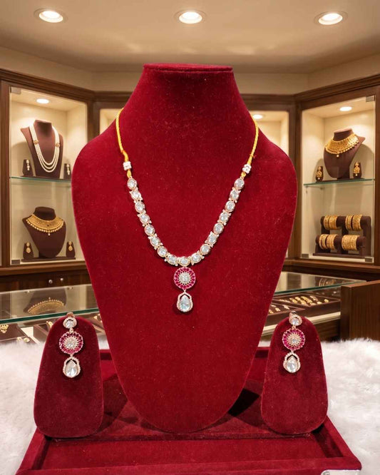 Kundal-Polki Short Necklace NS-50