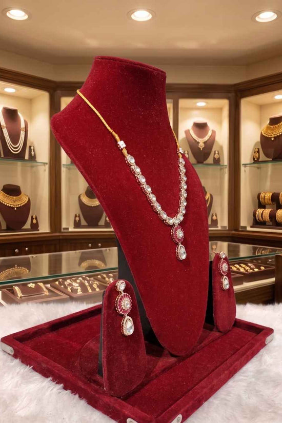 Kundal-Polki Short Necklace NS-50