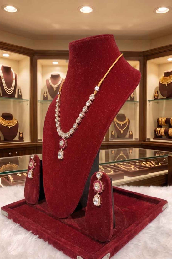 Kundal-Polki Short Necklace NS-50