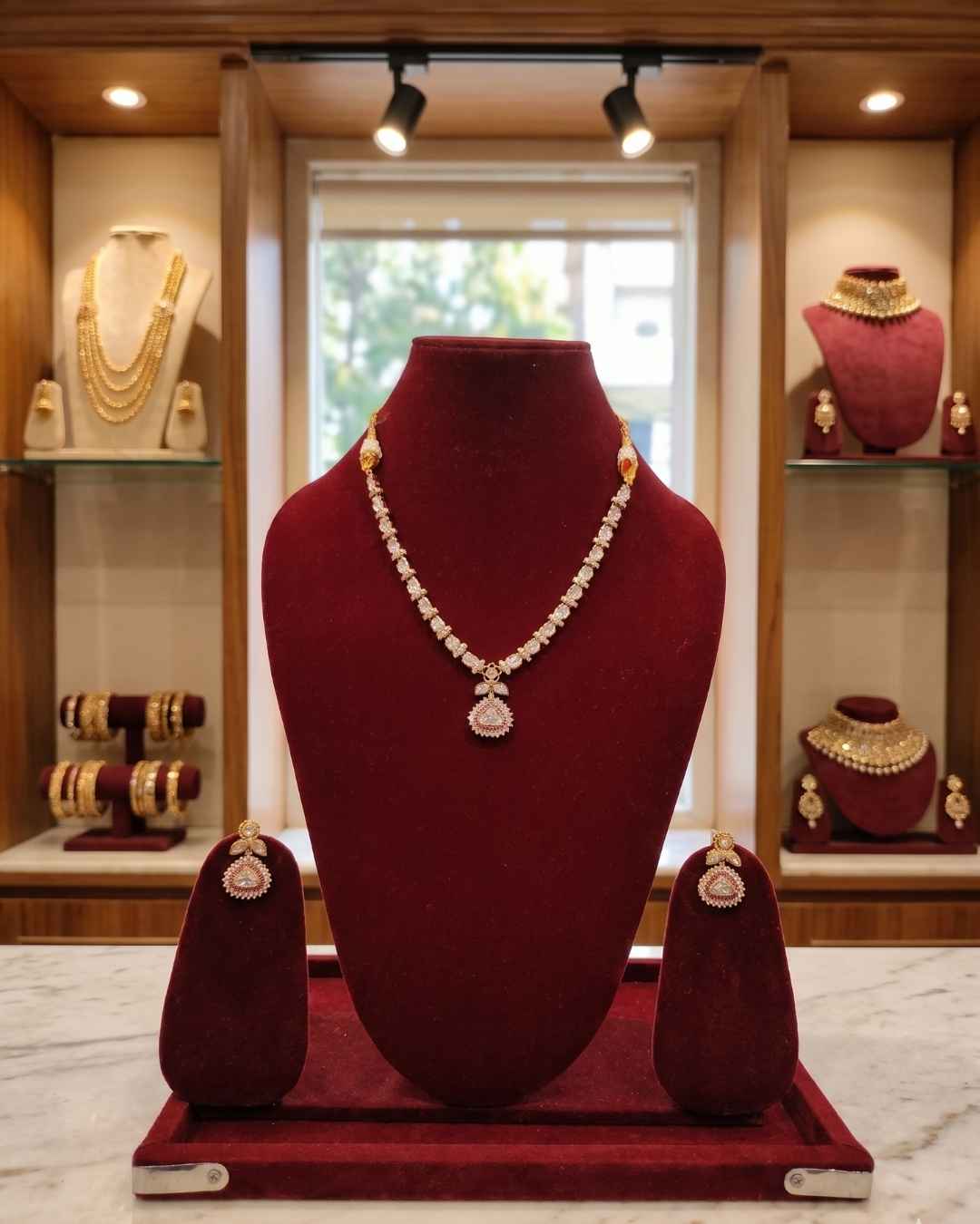 Kundal-Polki Short Necklace NS-51