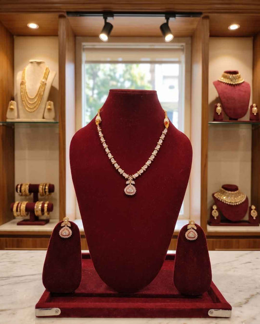 Kundal-Polki Short Necklace NS-51