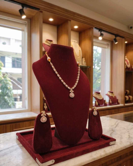 Kundal-Polki Short Necklace NS-51