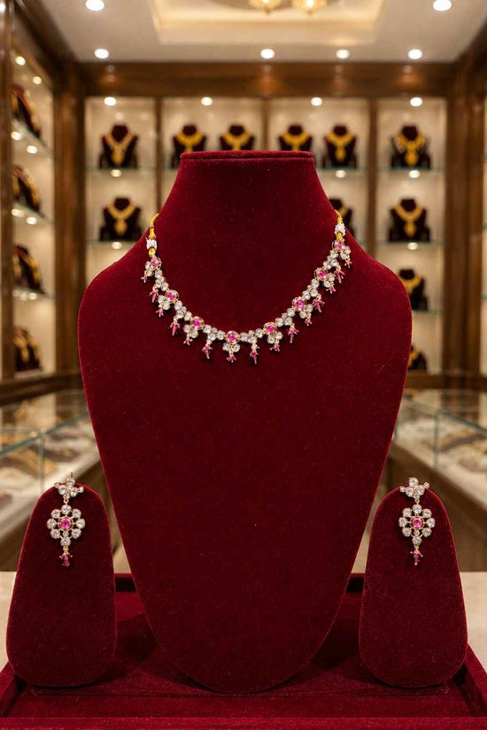 Kundal-Polki Short Necklace NS-52