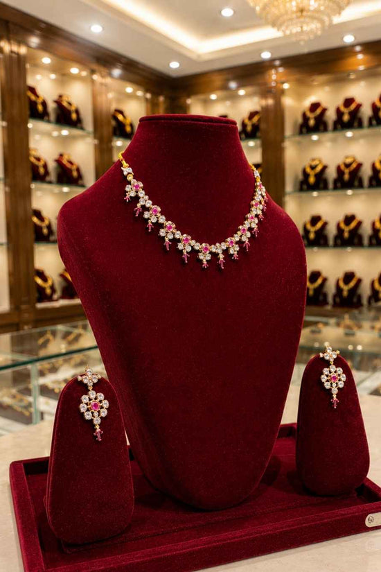 Kundal-Polki Short Necklace NS-52