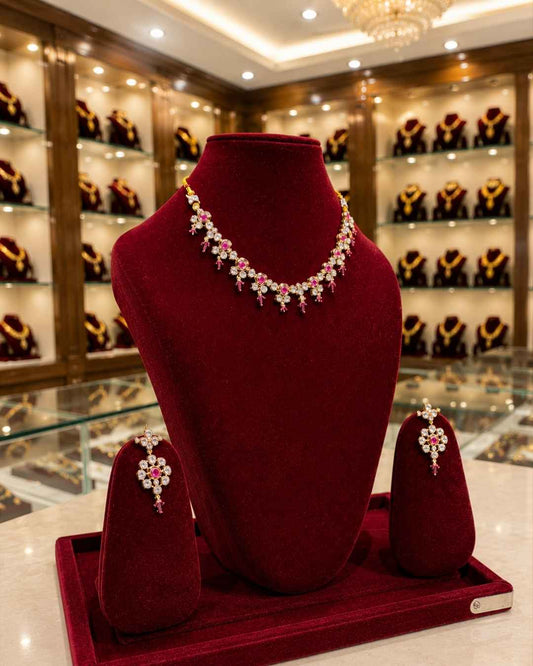 Kundal-Polki Short Necklace NS-52
