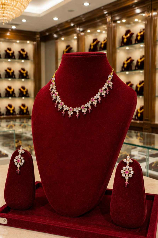 Kundal-Polki Short Necklace NS-52
