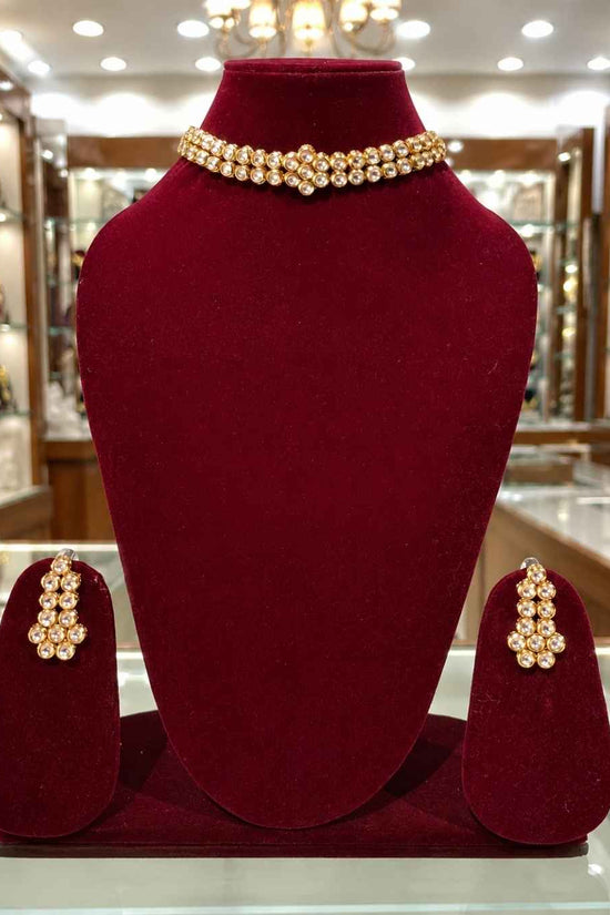 Kundal-Polki Short Necklace NS-53