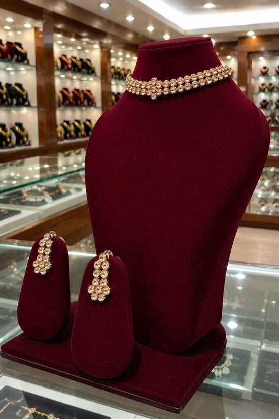 Kundal-Polki Short Necklace NS-53