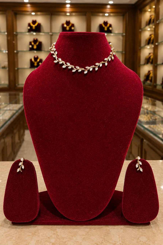 Kundal-Polki Short Necklace NS-56